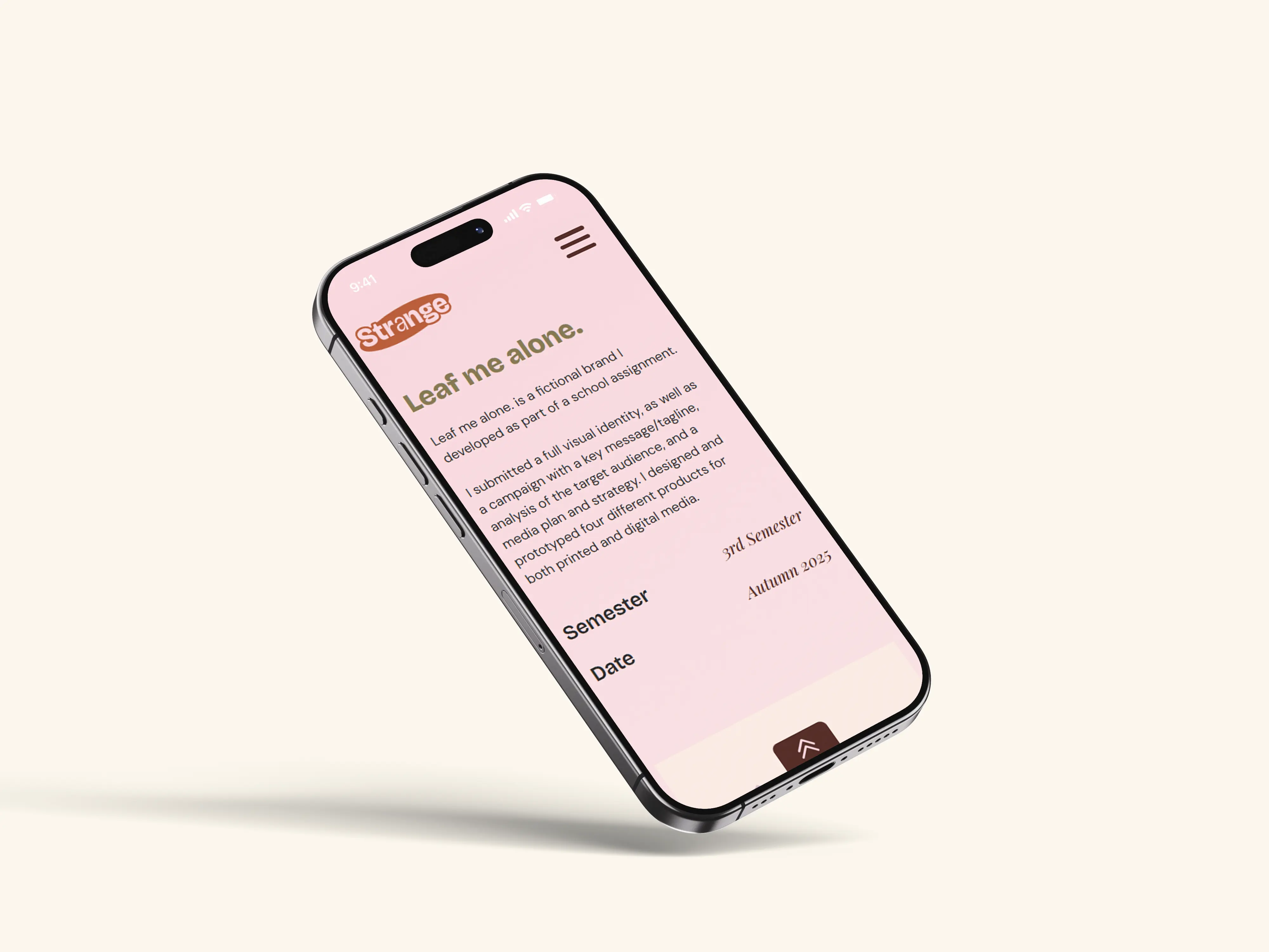 Website product-page on smartphone screen